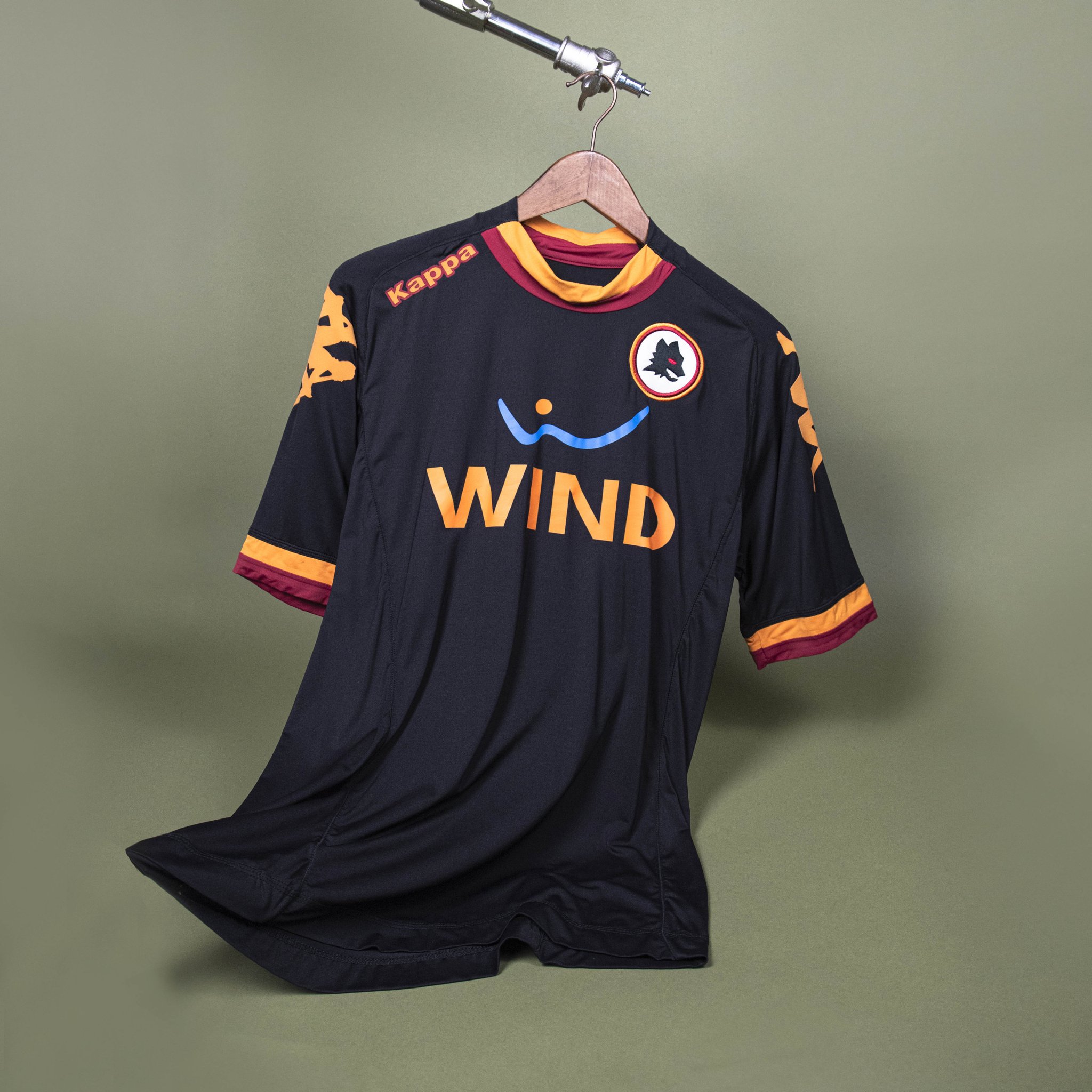 ASローマ DE ROSSI 16番 シャツ Kappa 2007-08 Roma Kappa Home Shirt De Rossi #16 *As New* XXL