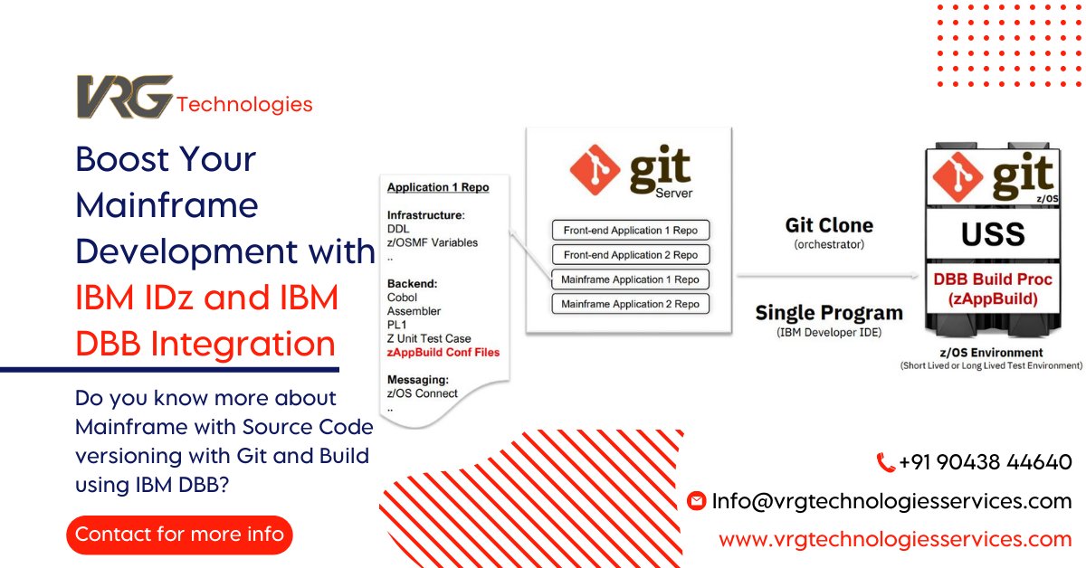 vrgtechnologie's tweet photo. Boost your mainframe development with the powerful combination of IBM IDz and IBM DBB. With tools, you can streamline your development process and create high-quality applications. https://t.co/2ewXhuTSU8

#Vrgtechnologies #IBMIDz #IBMDBB #MainframeDevelopment #StreamlineProcess https://t.co/iY4knLuMF4
