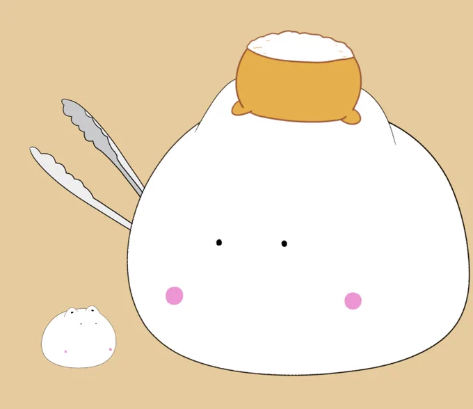 こんばんは休日リフレッシュしてました～明日は晴れるといいですねもちねこいなり2「飛び出してきちゃった。。。」#イラスト 