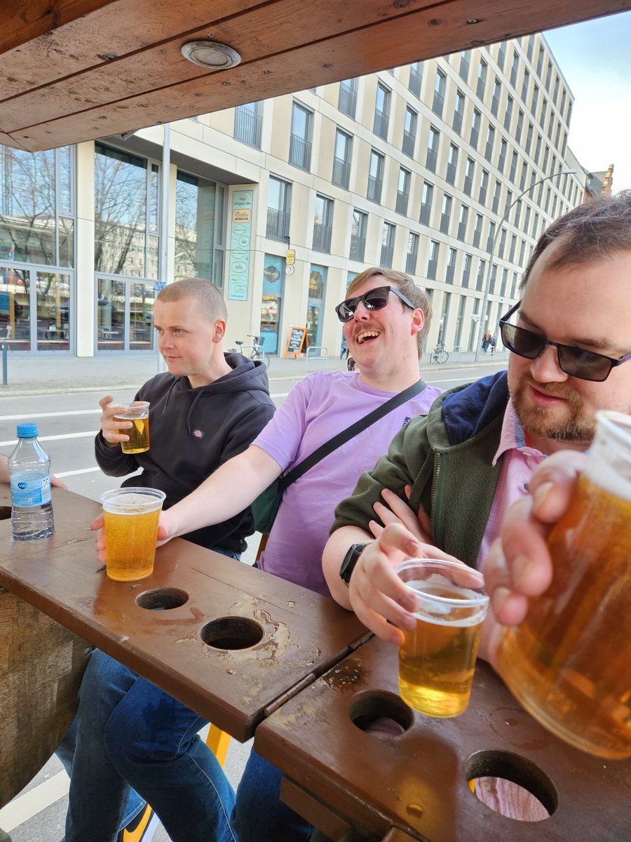 Met <a href="/MrBeast/">MrBeast</a> on a beer bike in Berlin, what a nice guy, we all won tesla's!