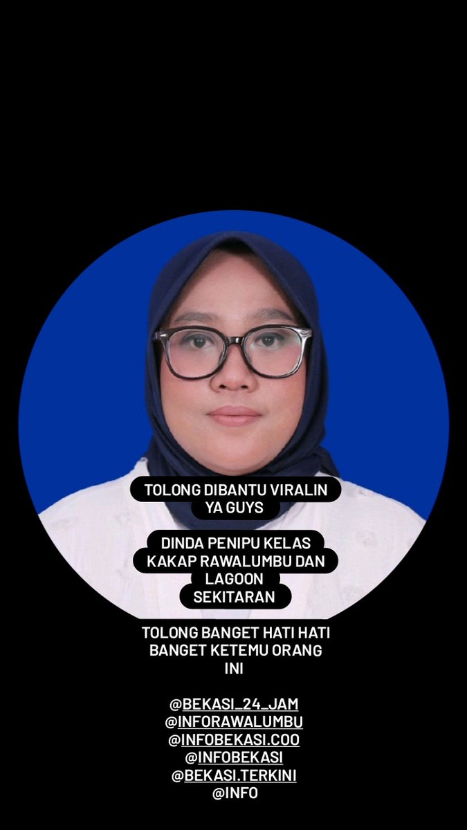 comedtz's tweet photo. TOLONG VIRAL KAN DINDA ERNI JULIANTI PENIPU KELAS KAKAP SEBEKASI DAN KOTA LAINNYA YANG PERNAH KERIPU INVESTASI BODONG , IPHONE MURAH, SEMPRONG TOLONG DI VIRALKAN ORANG INI PENIPU KELAS KAKAP DARITL TAHUN 2010 SAMPE SEKRANG MASIH BERKELIARAN https://t.co/5u9tJcHpZO
