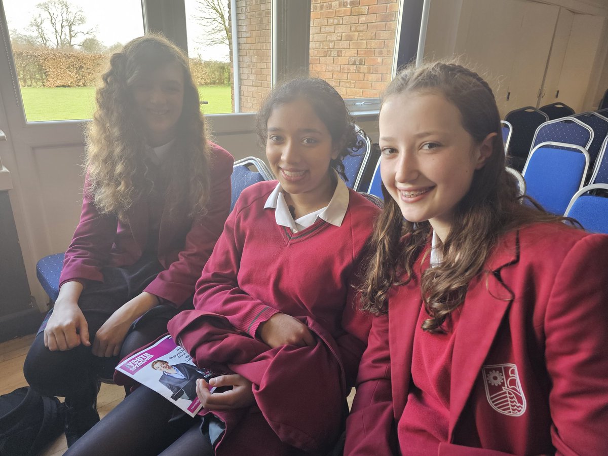 RedmaidsEnglish's tweet photo. Year 9 girls @RedmaidsHigh, Esther, Tara, and Freya, are ready for the Regional Final of 'Rotary Youth Speaks: A Debate' competition!
After their scintillating win in the previous District Final (2nd photo), can they wow the judges and audience once more? https://t.co/dRdaoArZRF