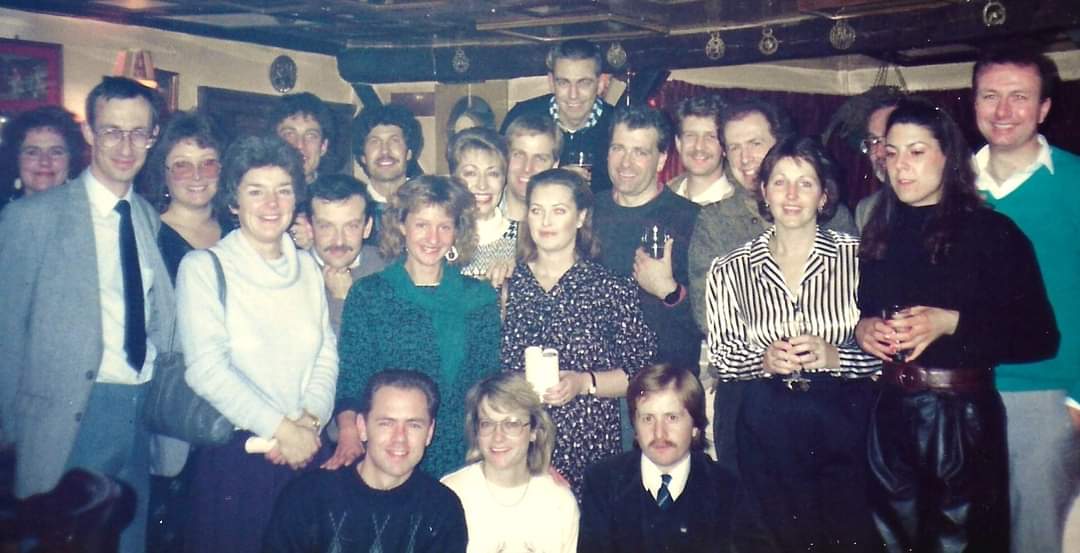JimFrench2's tweet photo. @MathesonAcu @robert_elms Very kind of you. Spike came to our first reunion in 1989, pictured at the back. I tried unsuccessfully to contact him via family in June last year for the latest. Our year group shared a great affection for him. https://t.co/FcbTbkb3Ec