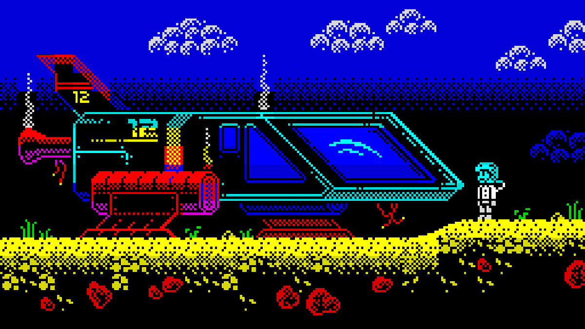 MartiansGame's tweet photo. Hey #screenshotsaturday I can't believe I nearly forgot to tell y'all that Beep's Escape is 40% off for the next week to celebrate today being #itchioCreatorDay! Link down below! 🤖⚡️🎉

#indiegame #zxspectrum #pixelart https://t.co/qqfAr7Sdga