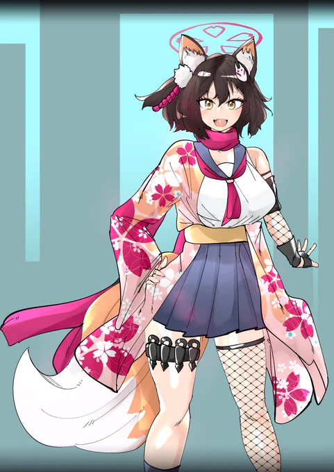 イズナちゃんのヘイローを捻じ曲げてギャルにするおじさんnsfw 