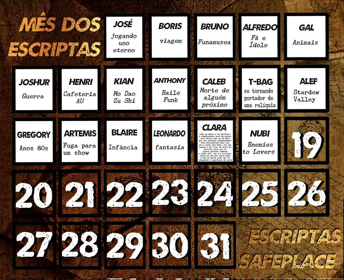 SAFESCRIPTA's tweet photo. O 18º TEMA CHEGOU! 
O adm se atrapalharam um pouco esses dias (mais que o normal) mas estamos tentando recuperar o atraso.

Lembrem que vcs podem interagir usando #EscriptasStans #EscriptasMonth #EscriptaMonth https://t.co/9YYsTq5lao