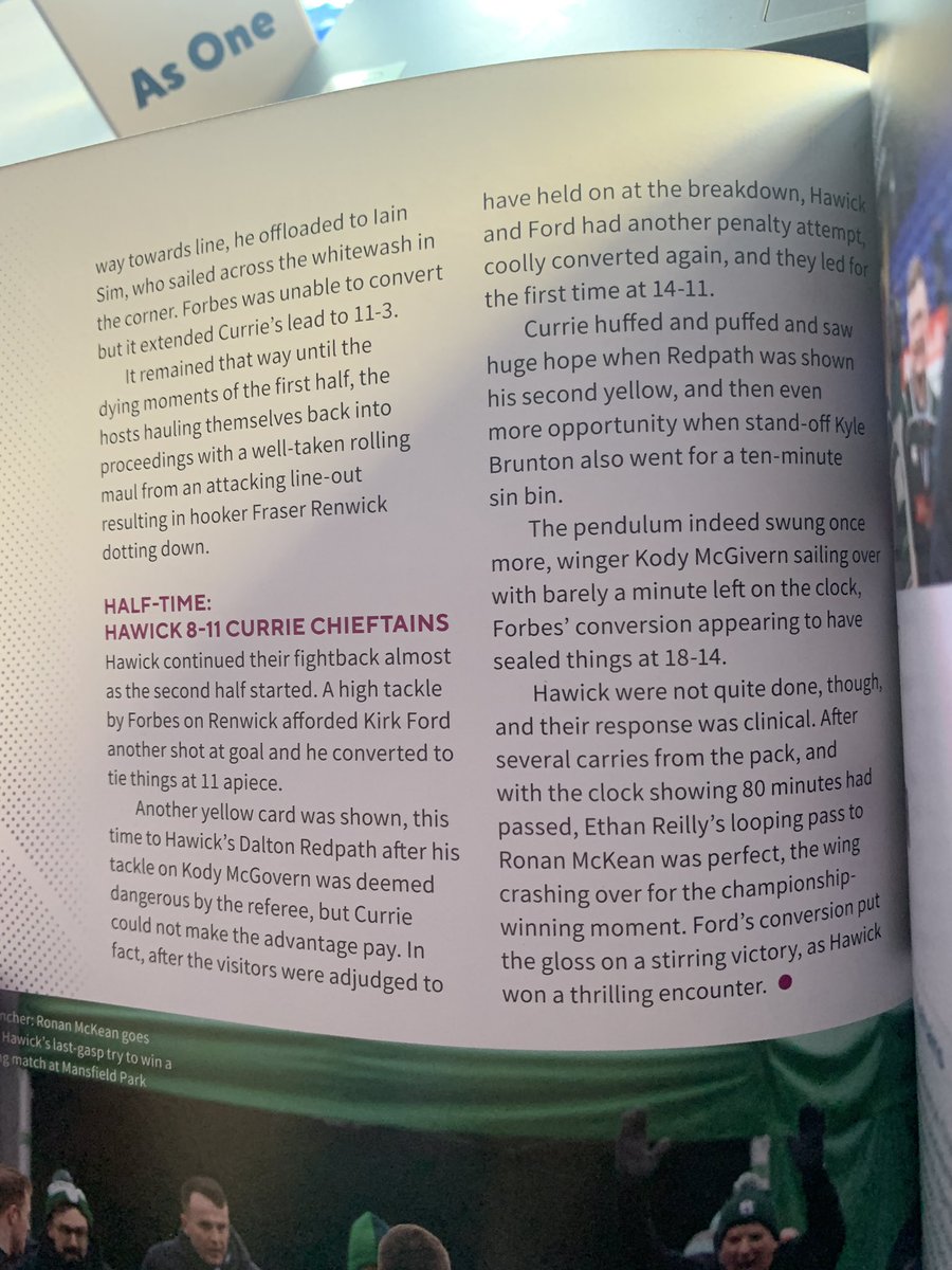 euanwelsh_media's tweet photo. Nice 3-page feature on @HawickRFC in the programme at the Scotland game today 🏉🏴󠁧󠁢󠁳󠁣󠁴󠁿 https://t.co/FffS552jJb