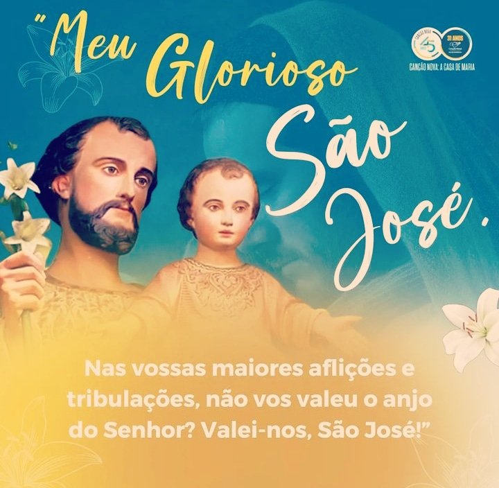 cancaonovario's tweet photo. Meu glorioso São José , nas vossas maiores aflições e tribulações, não vos valeu o anjo do senhor?
valei - nos são José
Nesse dia que celebramos a intercessão de São José, Recorra a ele nas intenções do seu coração.
#saojose #cnrio #cancaonova #salmododia https://t.co/TniSYGwxVw