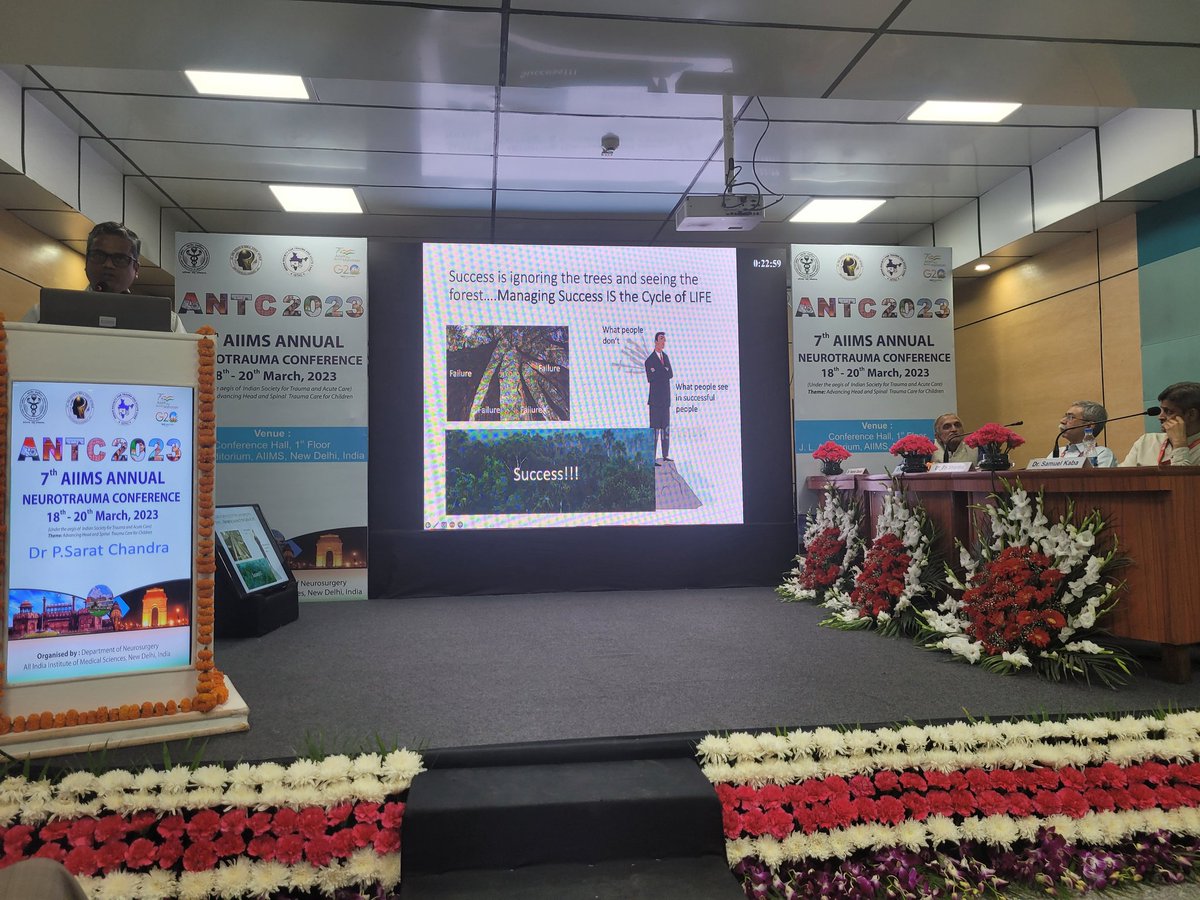 NSxAIIMS's tweet photo. AIIMS Annual Neurotrauma Conference underway ...
Interesting academics and life talks by the national and international experts @AiimsNeurology @NSI_India @AIIMSJ_NeuroSx @DrSachinBorkar1 @drdeepakguptans https://t.co/CSFmza56gU
