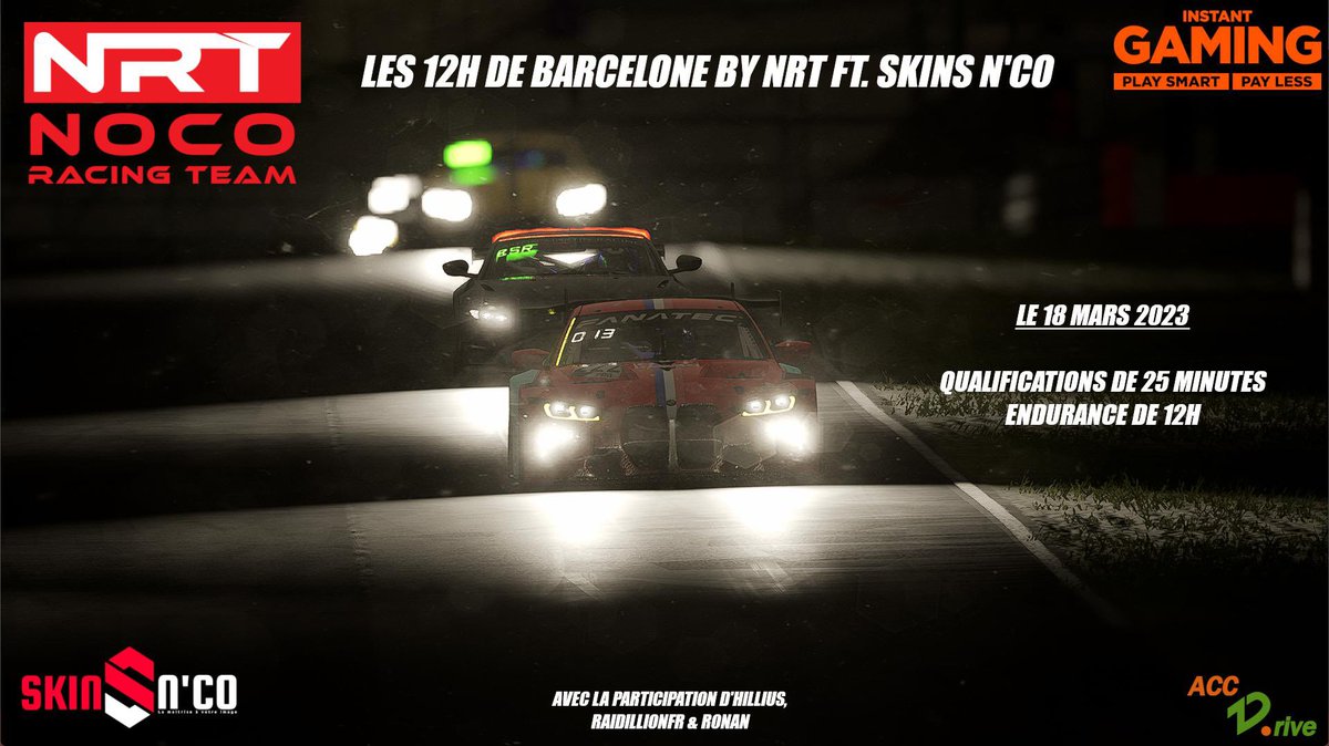 Elihaslobby's tweet photo. 2e manche tu Championnat NRT!
12h sur Barcelone, départ 14h!
#ACC #NRT #Ferrari488gt3evo #2RC https://t.co/DsHxlrgm5e