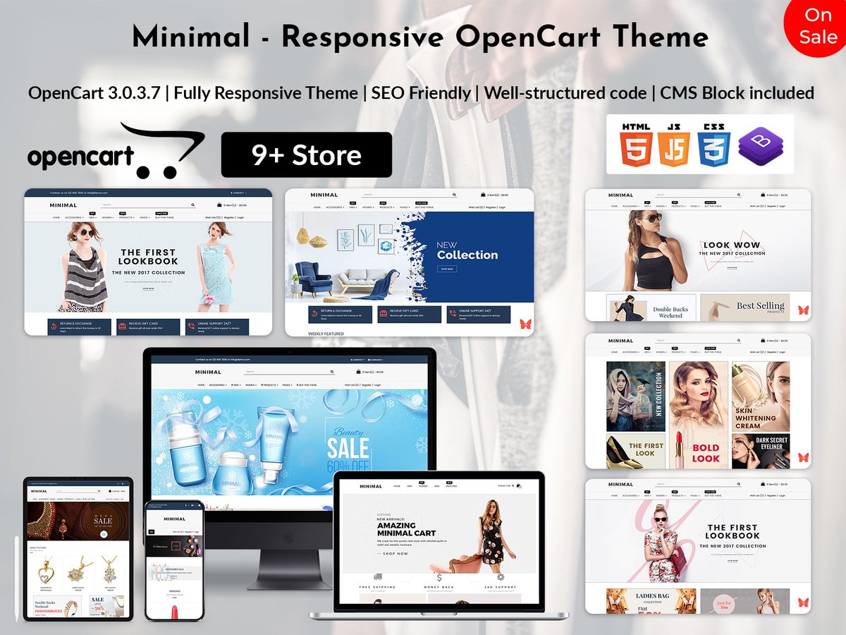 MultiStoreTheme's tweet photo. Minimal - Responsive Opencart theme is designed for various kinds of fashion stores it is easy to use and SEO friendly.
https://t.co/lKNDe5rjjI
#envato #themeforest #OpenCart #EnvatoMarket #Webapp #illustration #UI #UX #Responsivetheme #softwaredeveloper #appdeveloper https://t.co/LVTs89oAh6