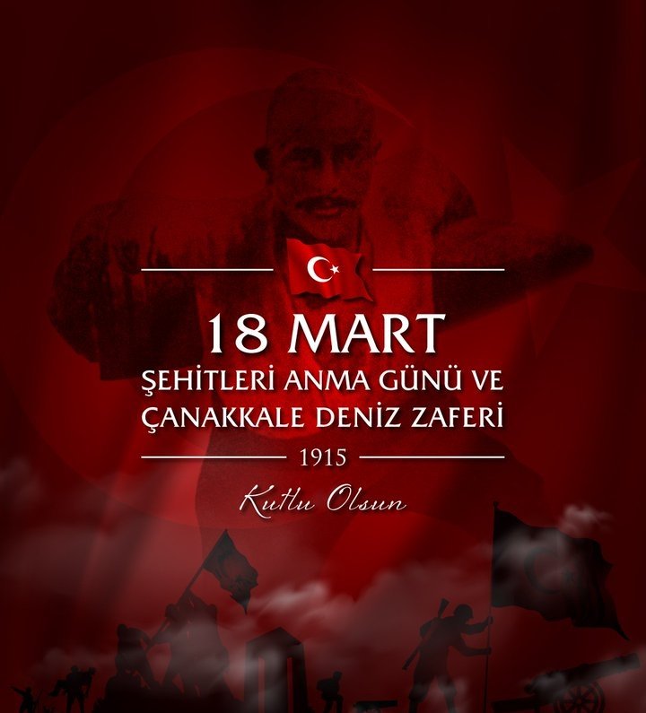 🇹🇷 Tarihe altın harflerle yazılan #18MartÇanakkaleZaferi'nin 108. Yıl Dönümü Kutlu Olsun.

🇹🇷Başta Gazi Mustafa Kemal Atatürk olmak üzere tüm Aziz Şehitlerimizi rahmet, minnet ve saygıyla anıyoruz.
<a href="/tcmeb/">Millî Eğitim Bakanlığı</a> <a href="/necatitekbas/">Necati TEKBAŞ</a> <a href="/ibrahimhoca61/">İbrahim İPEKÇİOĞLU</a>
#ÇanakkaleGeçilmez
#Canakkalezaferi