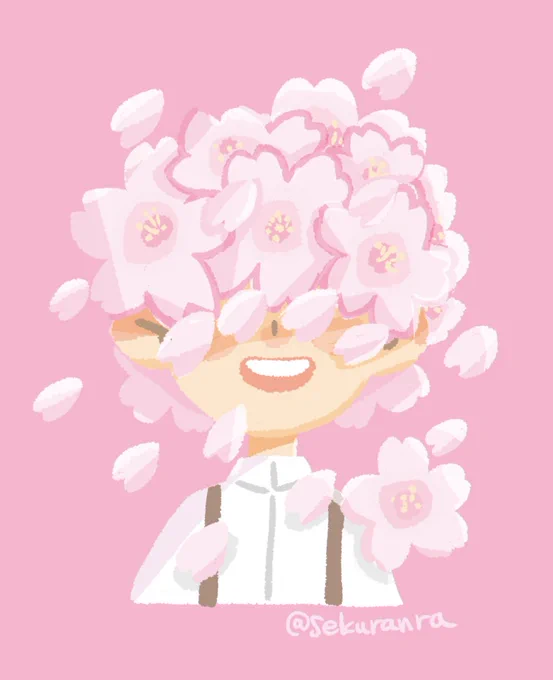 春仕様アイコン。もっと暖かくなってほしい。 