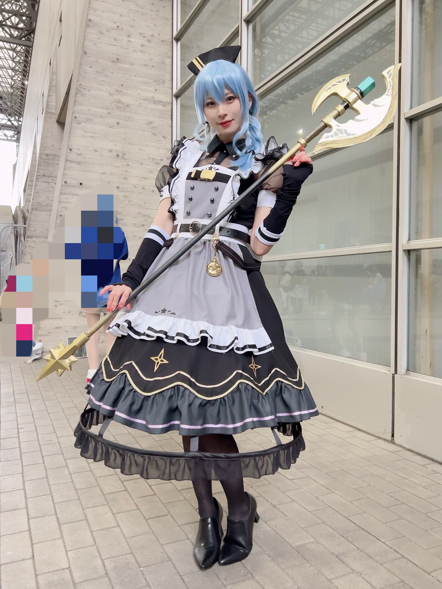 ホロライブ星街すいせいバトルメイドコスプレ衣装
