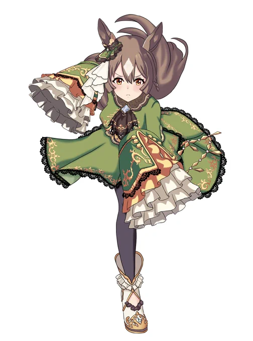 勝負服で走るサトノダイヤモンド#ウマ娘#サトノダイヤモンド 