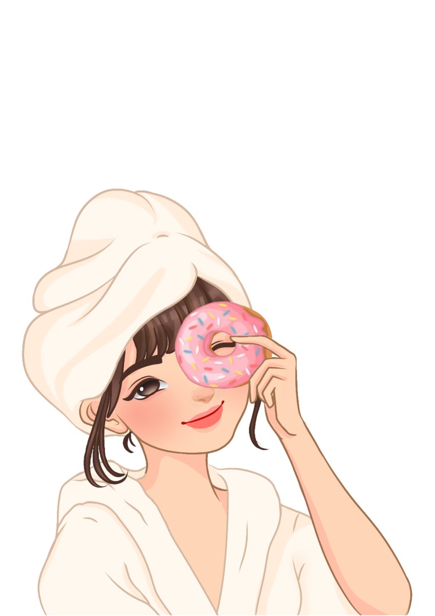 lavvy_art's tweet photo. Commission I did for my Facebook client  ♥️✨ Was told she gonna be using this for her business logo. Goodluck po on your business. 

#ArtistOnTwitter #donutconcept #lookingforartist #commissionsopen https://t.co/GB6oMAkt8V