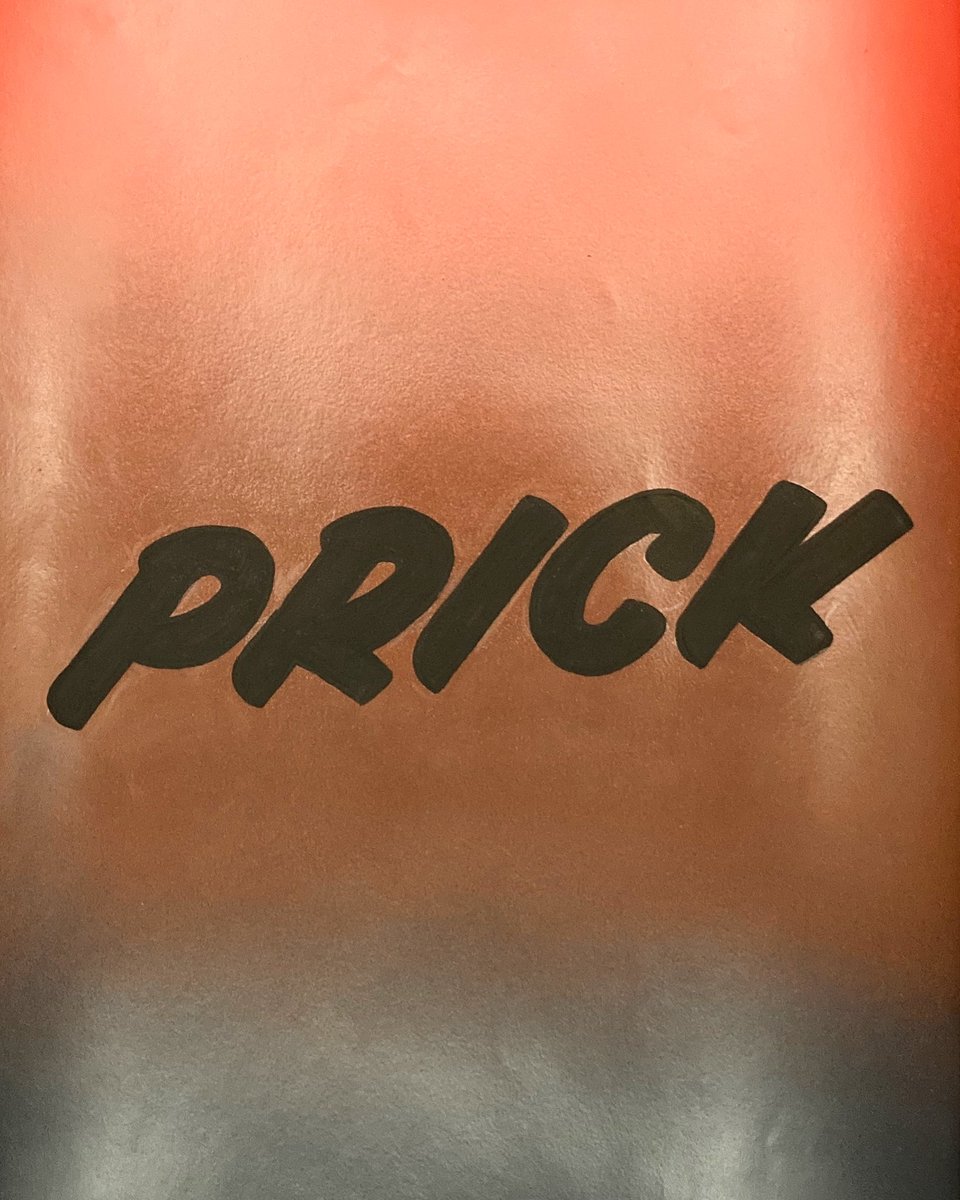 everydayphrase_'s tweet photo. #prick A hand painted phrase everyday

#inspirational #quote #art #funny #print #original #handpainted #signwriting #font #everydayphrase #quoteoftheday #spraypaint #graffiti #saying #artforsale #artist #everyday #daily #alwayshandpaint #typography #colourscheme #colorscheme https://t.co/GxoYWcty5T
