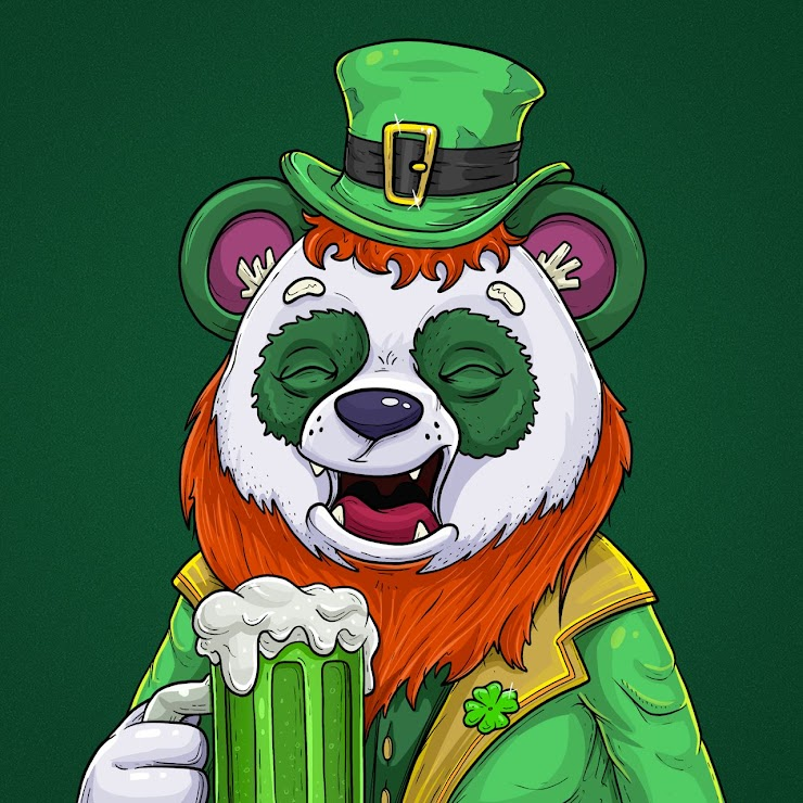 SusanKiing's tweet photo. #PPSC @PolygonPandasSC 💚! 🍀Spreading St. Patrick's Day Cheer! 🍻 As St. Patrick brought light to the world, the Polygon Pandas bring the light to Web3 🐼🚀 https://t.co/X2Skarx3t5