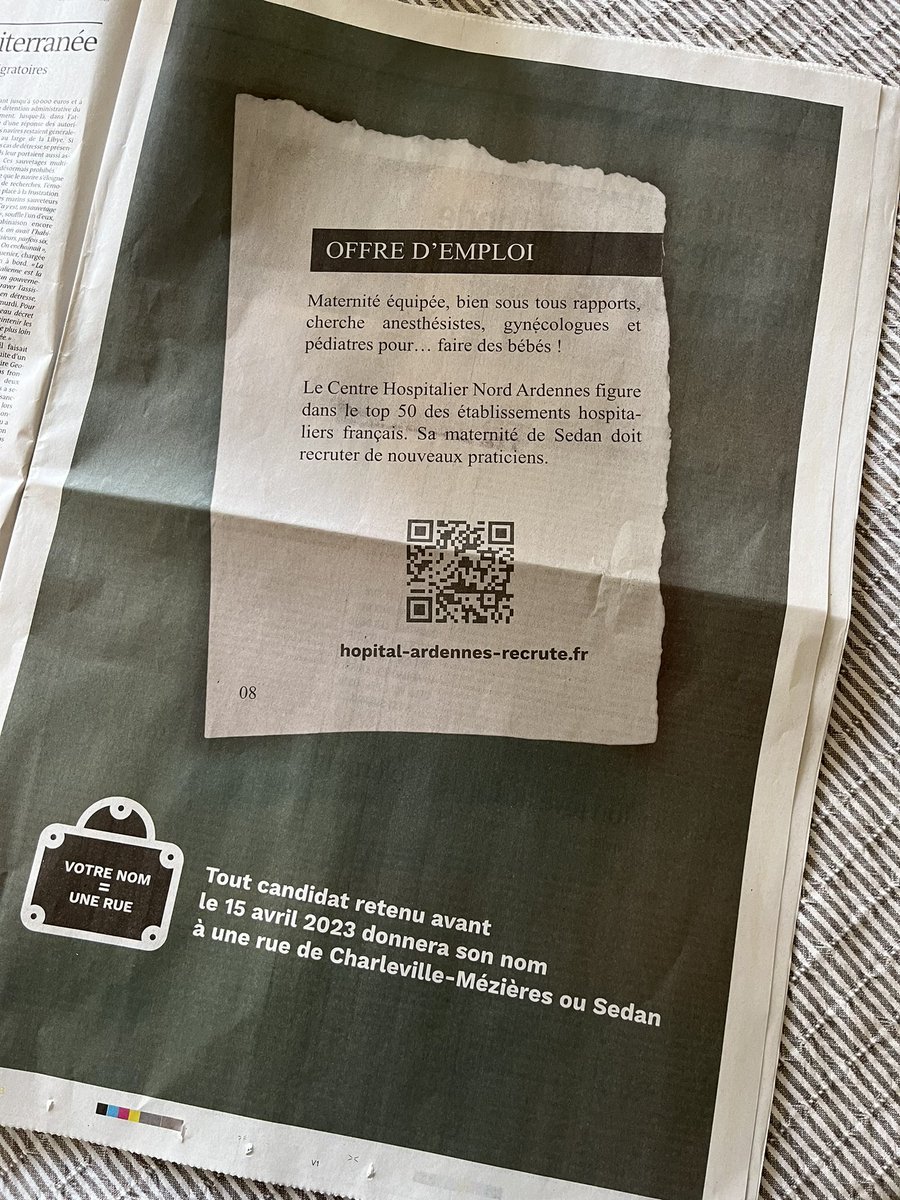 OlivierFech's tweet photo. Offre d’emploi dans @lemondefr tout candidat retenu aura une rue à son nom !! #desertmedical #desespere #futureofwork ! https://t.co/tenJHuC73n