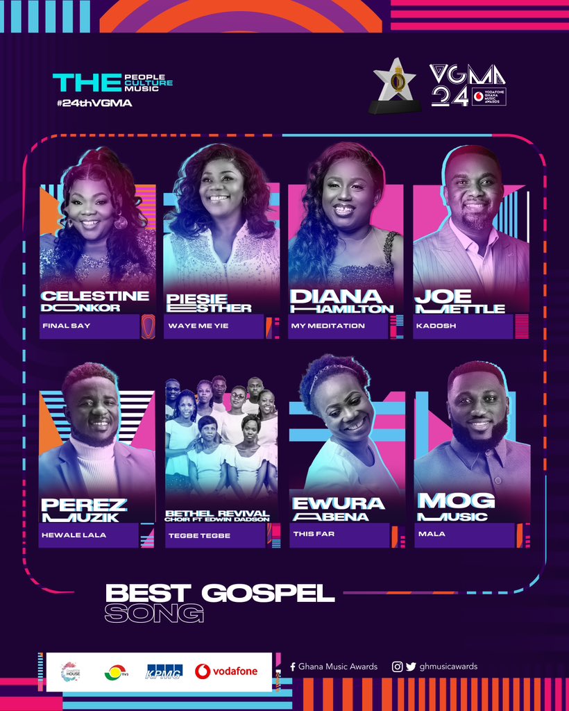 Vodafone Ghana on Twitter "Introducing the nominees for Best Gospel