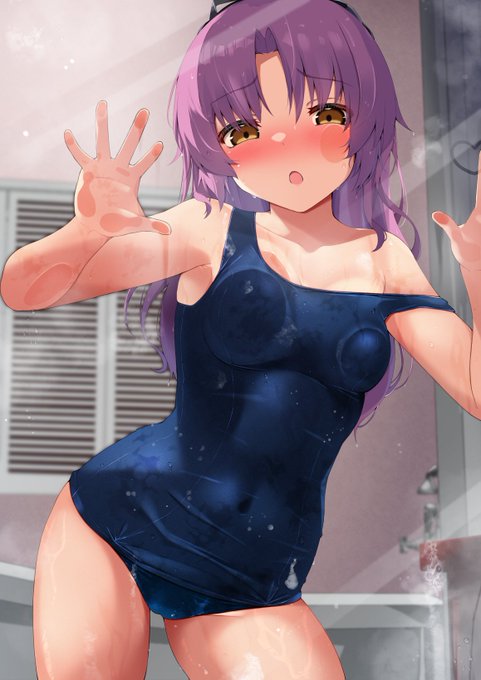 skebでご依頼頂いた濡れ濡れのスク水レン・ブライトちゃん! 