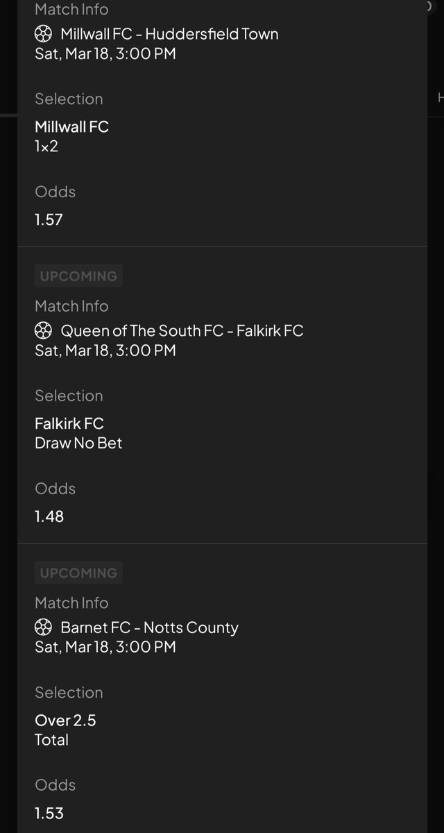 MarkSlocombe3's tweet photo. ACCA No 3 a much more conservative 11/1 Placed on $BetU #EarnU platform https://t.co/sYf8OHcp7G