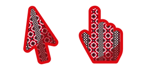 Custom Cursor on Twitter: "Our Red and Black Embroidery cursor pack