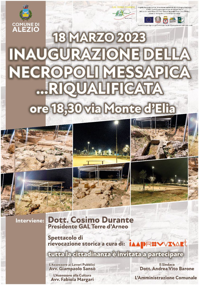 Torna fruibile la Necropoli messapica di #Alezio : riqualificata con bando del <a href="/GalTerradArneo/">GAL Terra d'Arneo</a>

podcasters.spotify.com/pod/show/ipodc…
