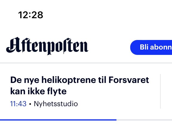 De «gamle» kunne kanskje flyte, men de slet med å fly. Så her er det kanskje snakk om en forbedring <a href="/Aftenposten/">Aftenposten</a> ?