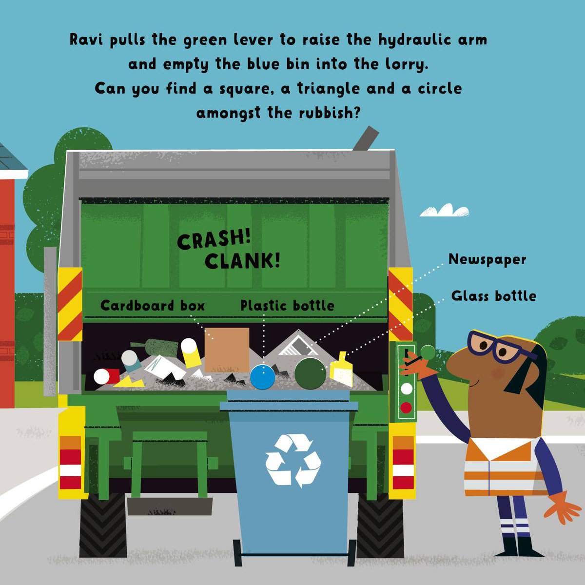 OxfordChildrens's tweet photo. Jump into the driver's seat and help collect the recycling this #GlobalRecyclingDay♻️

🖋️: @OxfordChildrens 
🎨: David Semple

 Colouring activity sheet🚛: https://t.co/d4UkJ7tffI https://t.co/xQqQKZXLkN