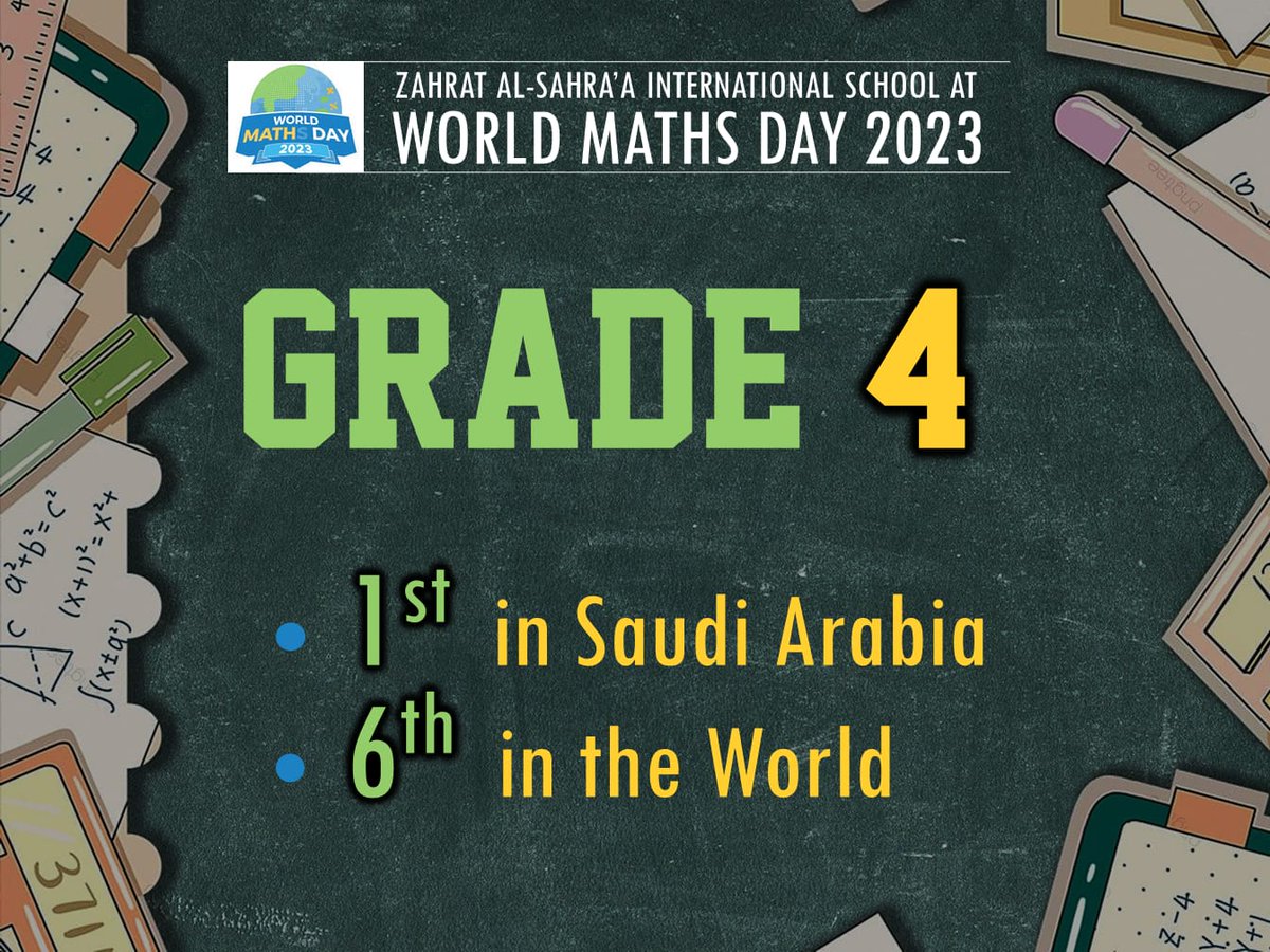 zsisSchool's tweet photo. We are extremely proud of our students for taking high spots in the global Mathematics competition, Mathletics, during #worldmathsday
Students competed against around 300,000 students from all around the world.
 @mathletics3pl @MOE_JDH
@mirzahanaa
#mathday https://t.co/mQN4weAEPf