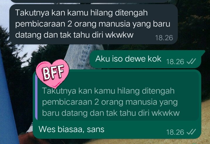 Aku lare kendel, atiku yo melu kandel wkwkwk 👍