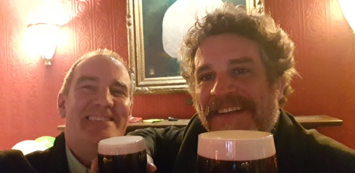 LosStompers's tweet photo. Enjoying a few pints after our concert at the @TheGeorgePayne last night, happy Saint Patrick's Day! ☘️☘️ https://t.co/wMujpyJTjV