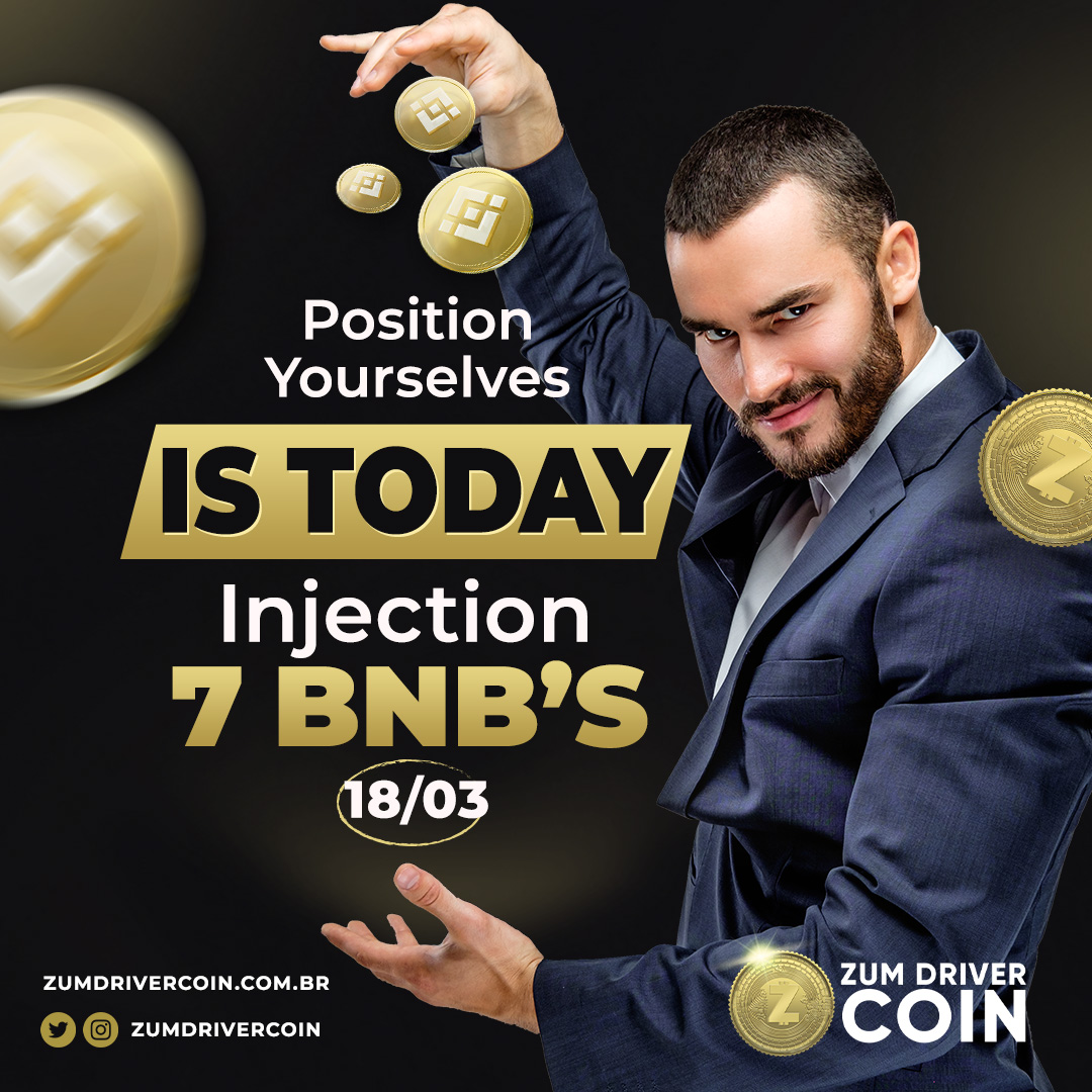 zumdrivercoin's tweet photo. 🚨 TODAY IS THE BIG DAY!!!!
🚨 INJECTION OF 7 BNB'S IN THE ZUM DRIVER COIN CHART

🔥 Today our first GRAPHIC INJECTION will take place, with 30% of the profit of our physical company, as promised in our whitepaper.

https://t.co/f6VEGETh7a

#zumdriver #zumdrivercoin #investimento https://t.co/DWUUp84Ajm