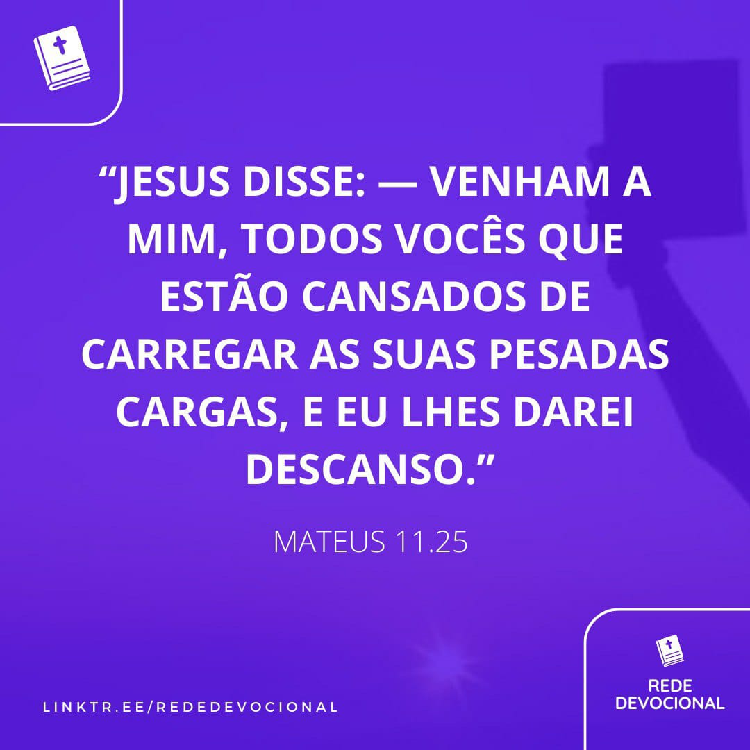 Devocional Diário on Twitter "📖 — Venham a mim, todos vocês que estão