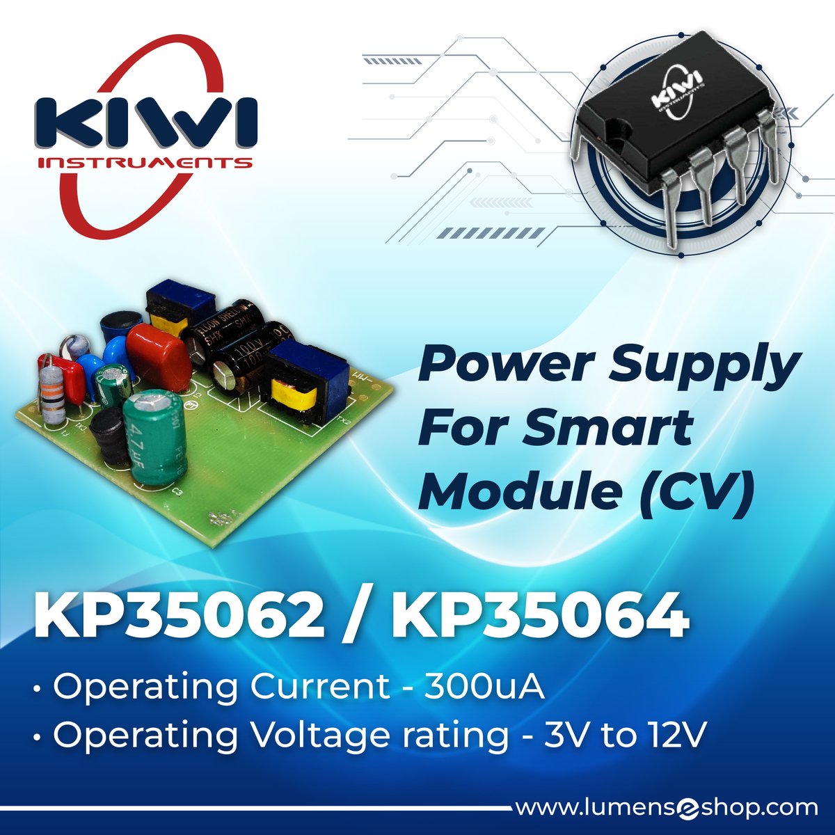 lumens_tech's tweet image. Introducing KP35062 / KP35064 - the perfect power supply solution for your IoT projects! With its cutting-edge technology, this power supply is designed to power wifi modules, BLE, and radar with maximum efficiency and reliability.
.
#IoT #InternetofThings #SmartHome #SmartCity