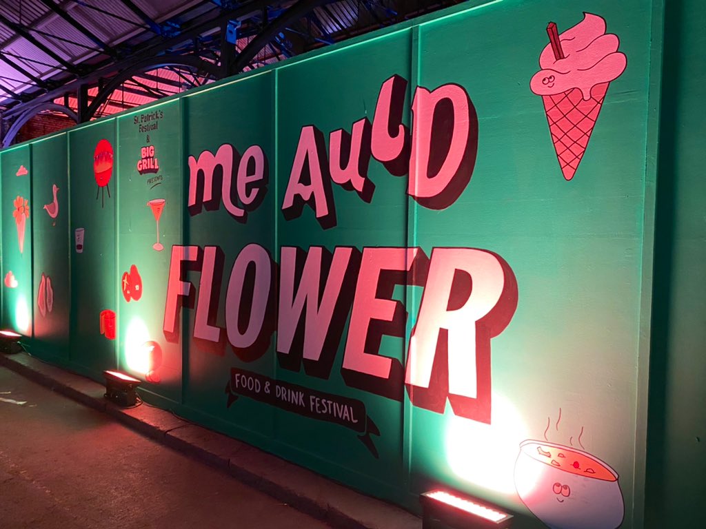 TVsAndyClarke's tweet photo. If you’re in #Dublin this weekend, go visit @meauldflower_. It’s Dublin’s newest food festival. Soooo much great food. @SaltyBuoyTruck’s Hake Kyiv is insane as are Dublin Cocktail Lab’s drinks. Head over to the Fruit, Veg & Flower Market for immediate deliciousness! #meauldflower https://t.co/c1oOfmVyFM