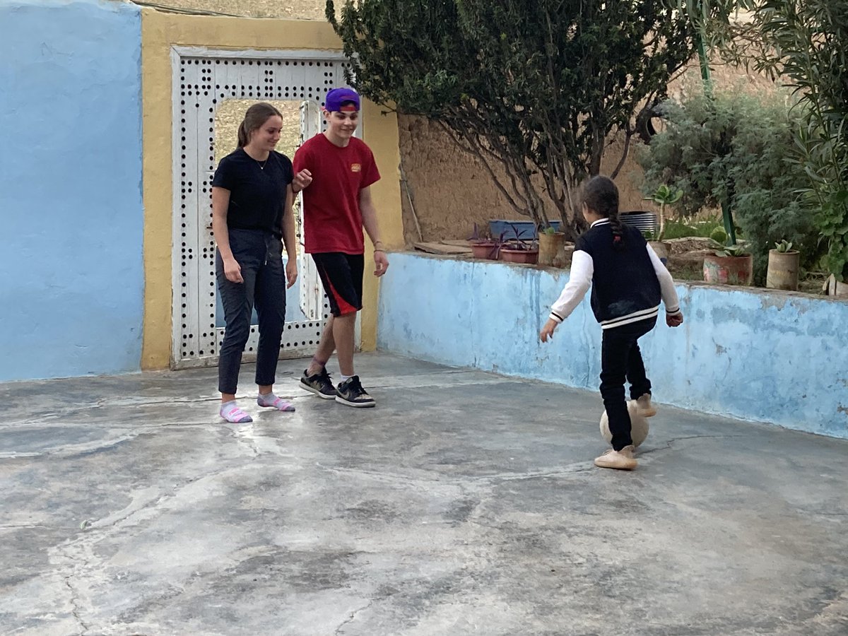 My students say their favourite kind of travel are the opportunities for authentic connection and experiences. Thank you to Mohamed and his family for sharing their daily life with us at the Berber Cultural Centre #globallearning #amazigh