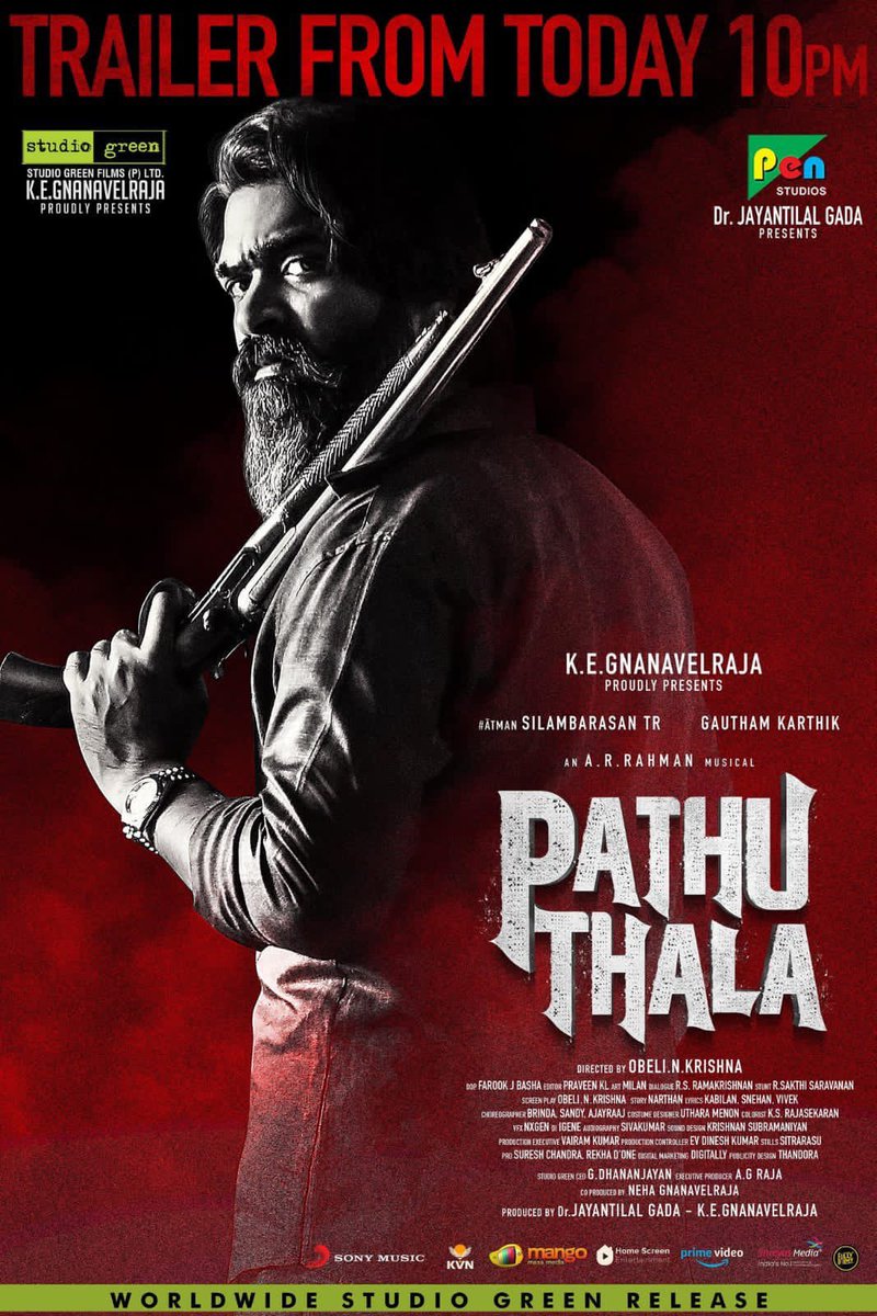 Pathu Thala: Trailer of Silambarasan TR's Gangster Film to Arrive Today at  THIS Time (View Poster) | 🎥 LatestLY