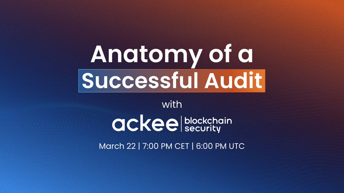 ipor_io's tweet photo. This Wednesday, join a Twitter Space with one of #IPOR's code auditors and get insights on the state of the #IPORProtocol's codebase.
Part of the discussion will also focus on the recent @eulerfinance hack - causes and prevention.
โฐ Set a reminder: https://t.co/aHeidHNT3T https://t.co/1NLJ9Reqr9