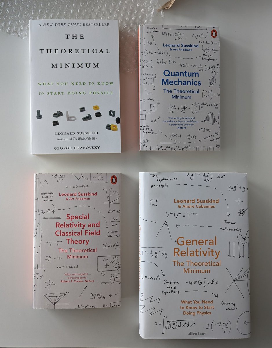 donmutti0's tweet photo. At 38, I've succeeded as an enterprise dev, but my childhood dreams still call. I've always been curious about the cosmos, and now I've found the perfect knowledge boosters! Time to start a new ourney! #LeonardSusskind #TheoreticalMinimum https://t.co/XY1SfF4bYE