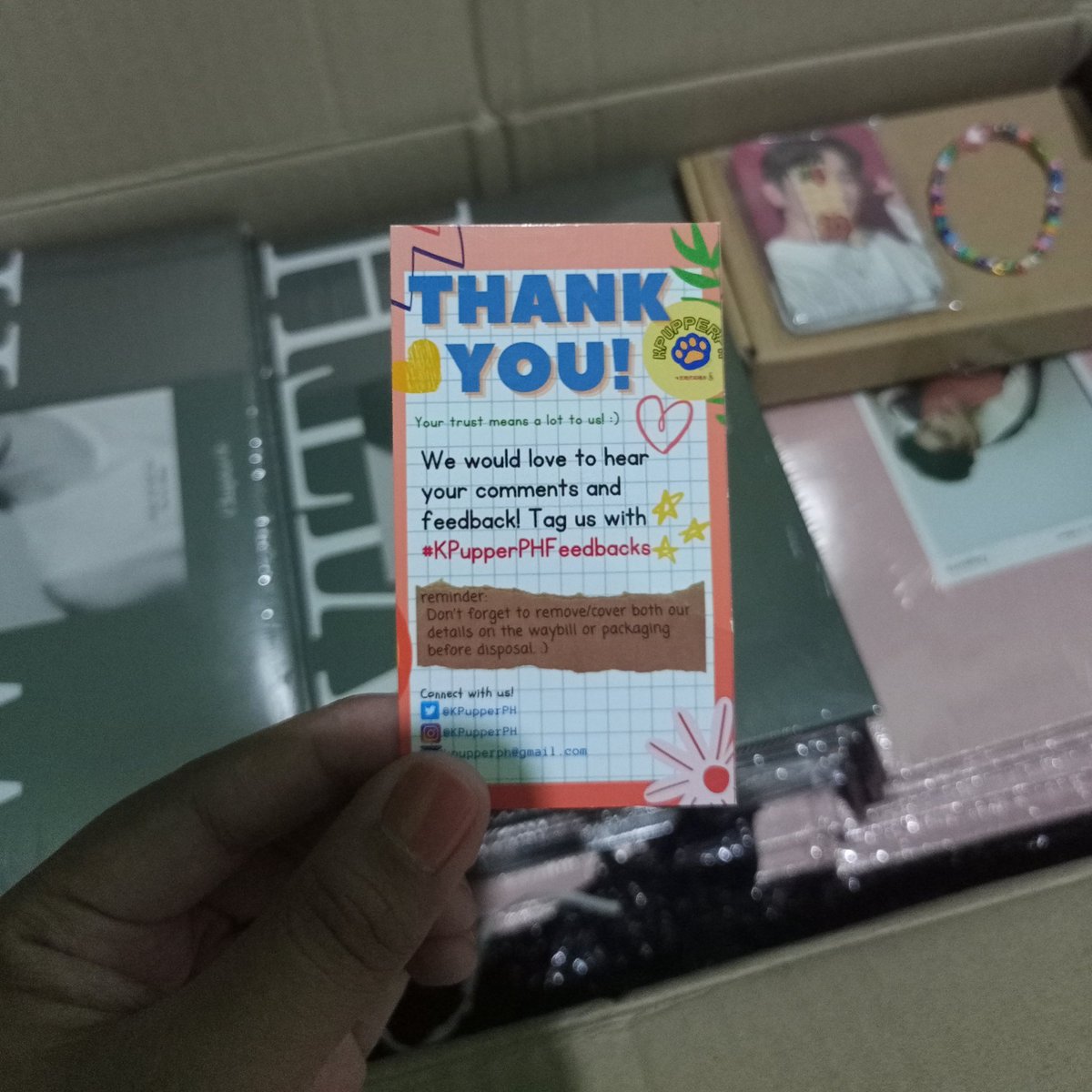 gotpeachyyy22's tweet photo. Thank you so much @KPupperPH sa pag-assist saken para sa first small GO ko for Jinyoung. ๐ฅน๐ซถ Also for the fast and smooth transaction! โบ๏ธ๐
#KPupperPHFeedbacks https://t.co/pvtsRdAGfj