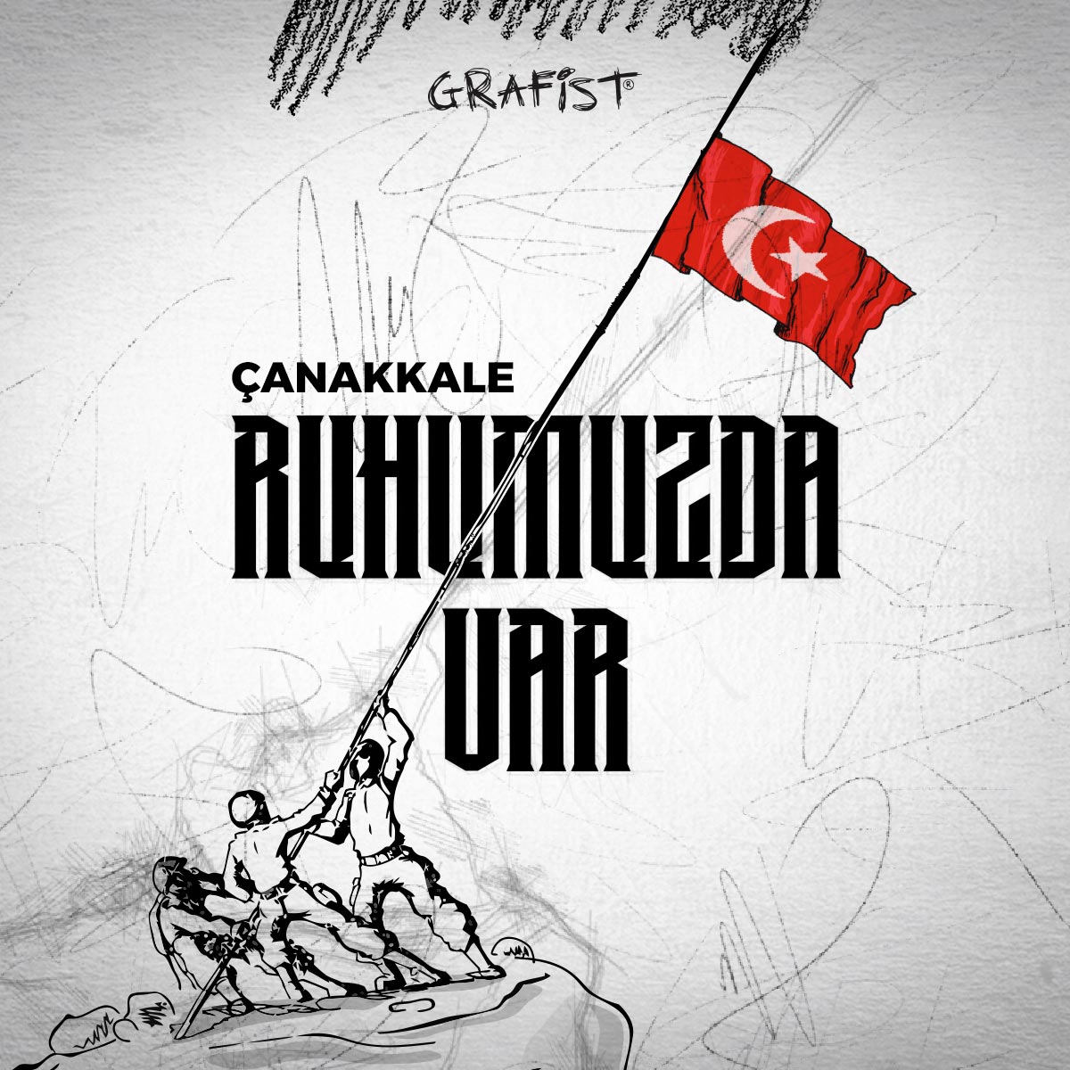 #ÇanakkaleGeçilmez!!! Tam 108 yıl önce verilen büyük mücadeleyi destanlaştıran aziz şehitlerimizi rahmet ve minnetle anıyoruz.

#18martÇanakkaleZaferi #ruhumuzdavar

#grafist #ajans
