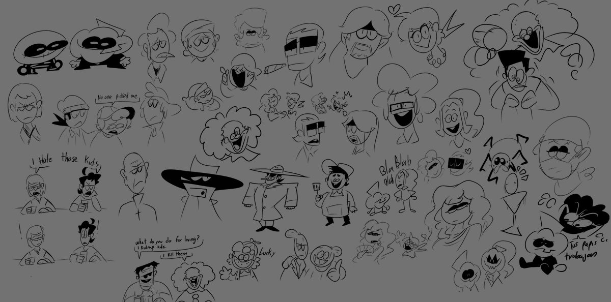 I made spooky doodles on stream 