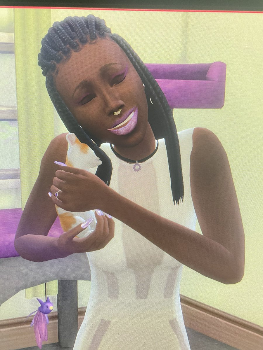 SimmerChaotic's tweet photo. Janice has adopted a kitten!
#sims #Sims4 #simspets #Sims4Cc #Sims4Infantsupdate #Sims4mods #simslegacy #content #gaming https://t.co/G6FDQn0ETR