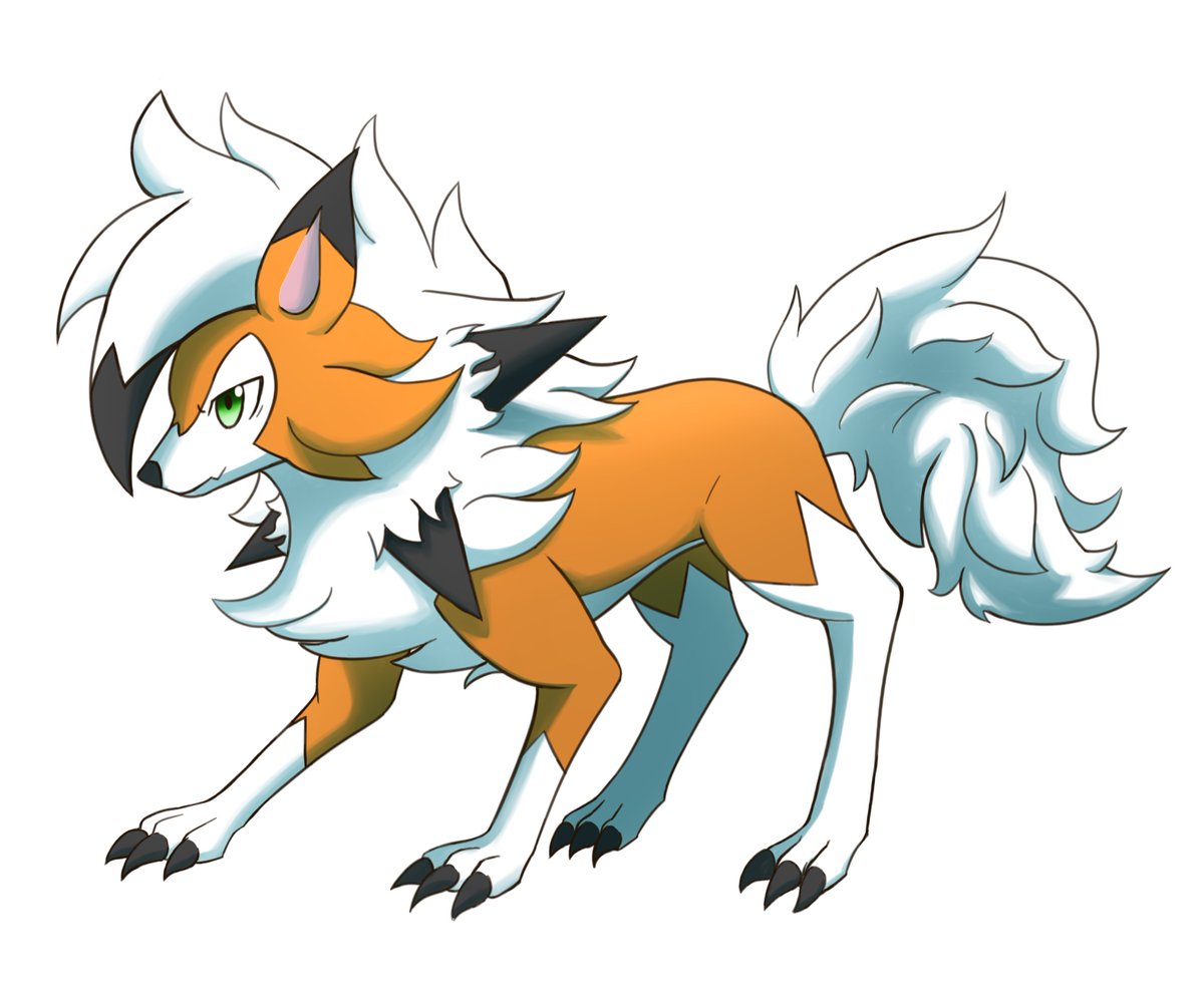 TheFelleon's tweet photo. A good boy for Lycanroc day! Thanks again @TheWayfarer10 https://t.co/NASsiZhvCO