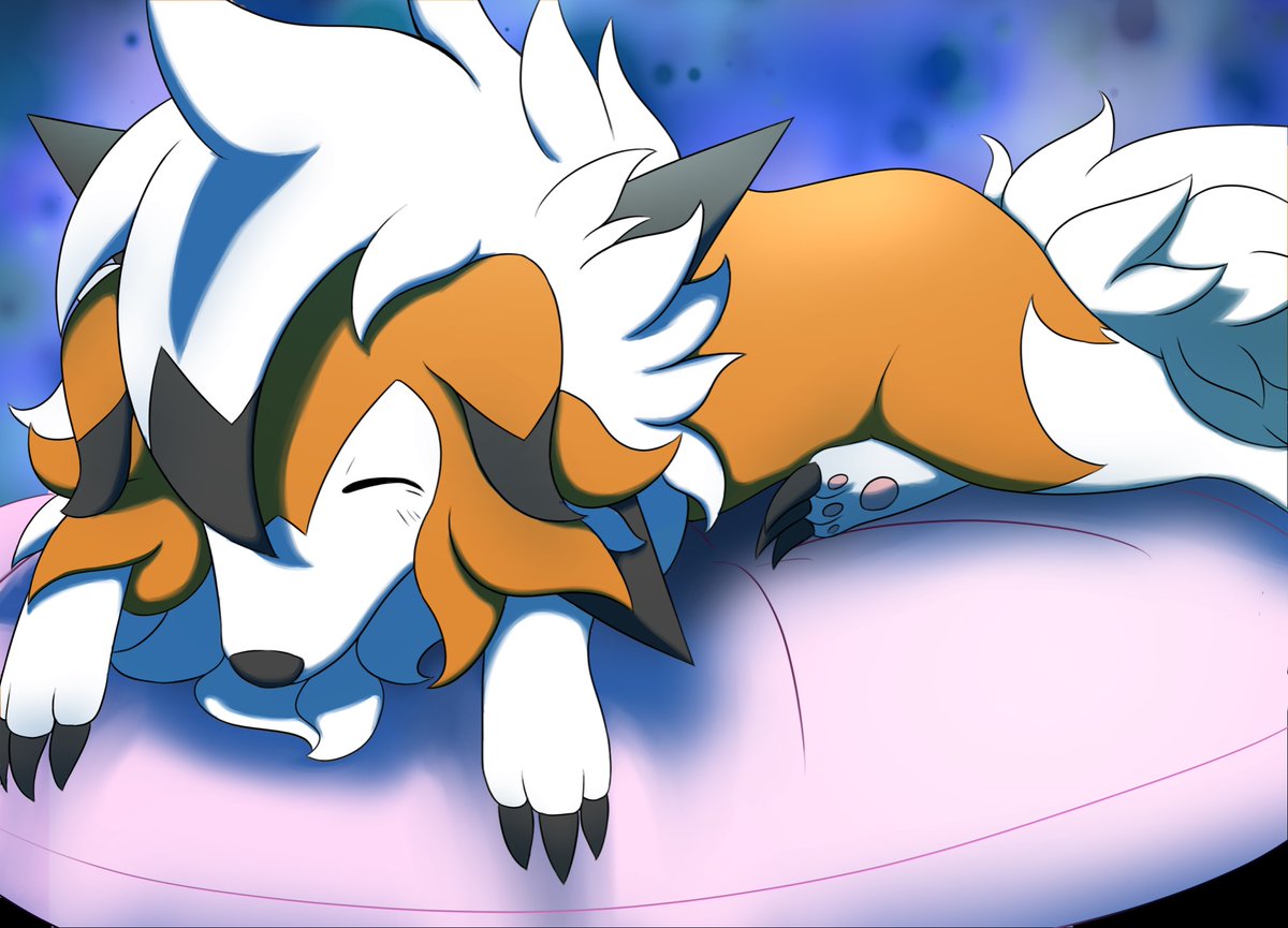 TheFelleon's tweet photo. A good boy for Lycanroc day! Thanks again @TheWayfarer10 https://t.co/NASsiZhvCO