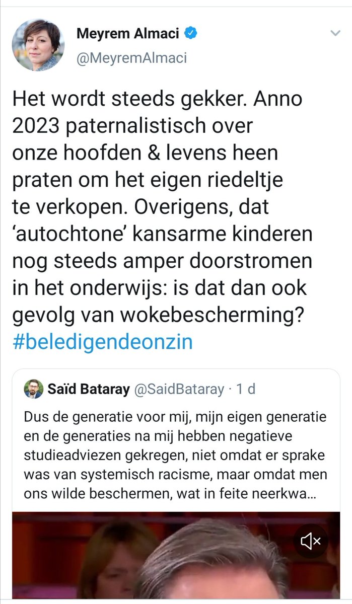 Q_FAR1's tweet image. Dus, in 2019 was 'het paternalistisch riedeltje' van @Bart_DeWever en @de_NVA nog wél woke-proof? 

Dat schreeuwt om een #tweeluik

#snitennaad
#LowExpectations
