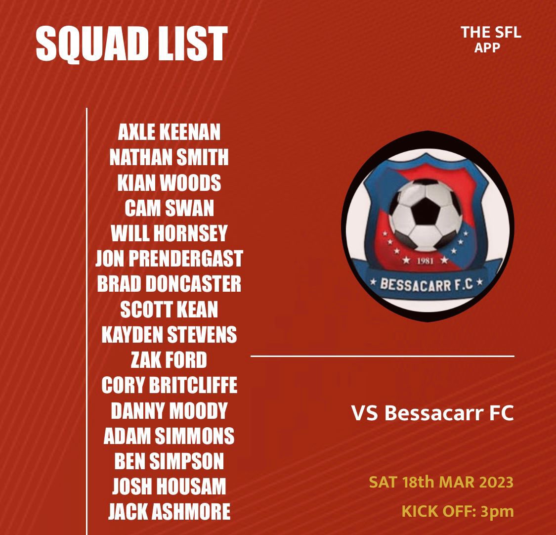 CrowleDevs's tweet image. It’s MATCHDAY!

Here’s the group that @03morgank has picked to make the trip over to @BessacarrFC today. Kick off is at 3pm and any support is more than welcome. #UPTHEDEVS 🔴⚫️