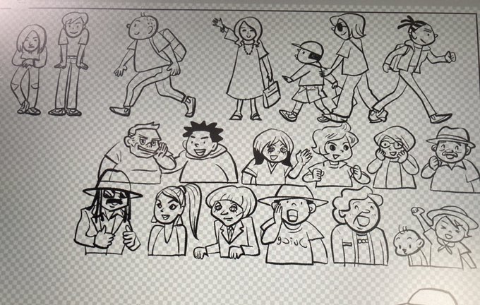多分印刷したら一体高さ4mmぐらいのモブをちまちま描いてる。 